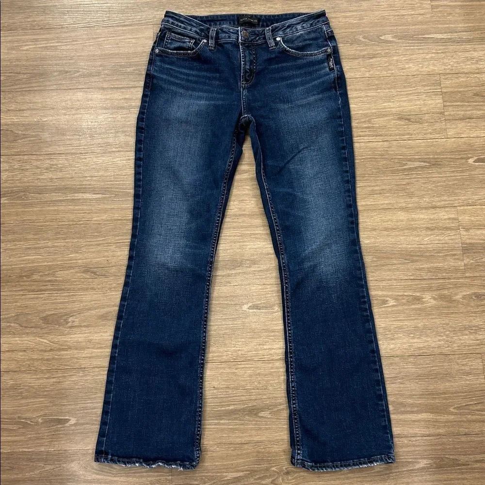 Silver Aiko Slim Boot Jeans